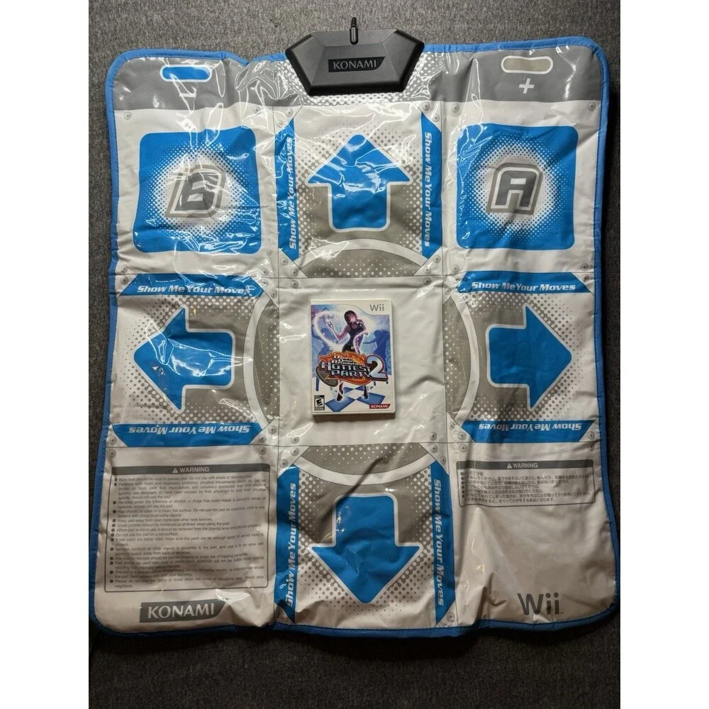 Genuine Dance Dance Revolution Dance Mat Controller For Nintendo Wii  With Game